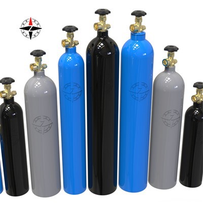 Cilindres de gas d'alumini sense costures industrials O2